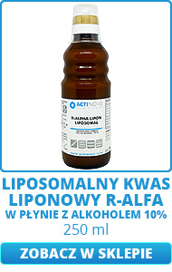 Liposomalny kwas liponowy R-alfa + witamina C 250ml ActiNovo